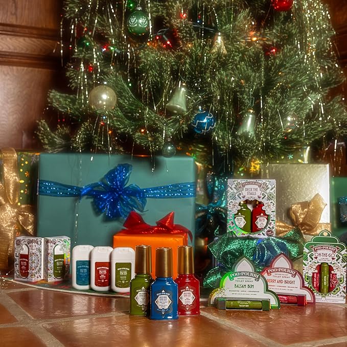 Poo-Pouri Before-You-Go Holiday Toilet Spray, Berry and Bright, 2 Fl Oz - Cranberry, Cinnamon and Balsam Fir