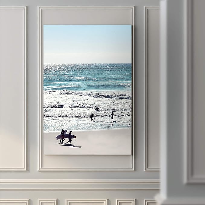 Renditions Gallery Canvas Nature Wall Art Home Paintings & Prints Sunny Surfers Paradise Modern Romantic Wall Hanging Decorations Artwork for Bedroom Dining Office Kitchen - 12"x18" LT06