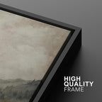 MUDECOR Framed Wall Art Print Set Mountain Landscape Nature with Trees, Lake, and Mountains, Rustic Illustrations Modern Art Decorative Colorful for Living Room, Bedroom, Office - 16"x24"x3 Black