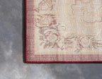 Rugs.com Chateau Collection Rug – 2' 2 x 6' Runner Red Medium Rug Perfect for Hallways, Entryways