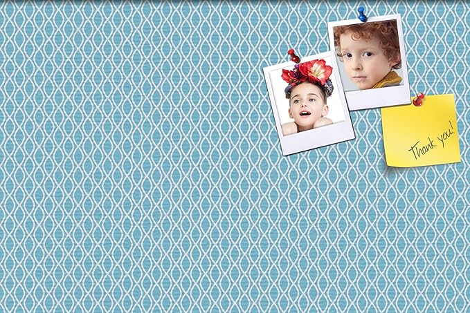 PinPix ArtToFrames 14x22 Custom Cork Bulletin Board Sky Blue Waves Poster Board Has a Fabric Style Canvas Finish, Framed in Satin Black (PinPix-245)