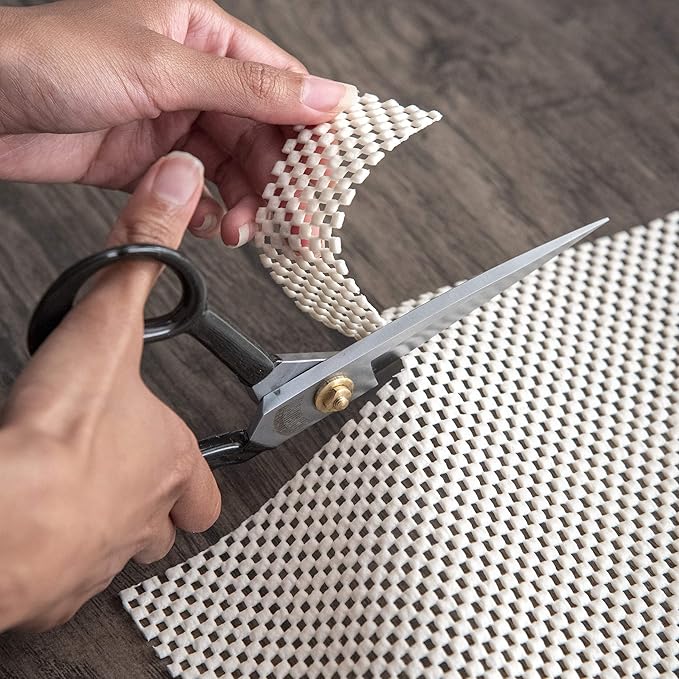 nuLOOM 5' x 8' Non-Slip Gripper Rug Pad, Cushioned for Comfort & Floor Protection, Skid Resistant Pads for Hard Floors Under Carpet Mat Cushion, Customizable Protection