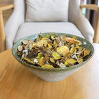 Qingbei Rina Spring Potpourri Bowl Filler, Lemon Scented Potpourri Bags,Yellow Decorative Dried Flowers, Home Fragrance Perfume Petal,Vase Decor,2 Bags,8.4 oz