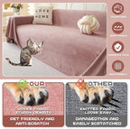 MYSKY HOME Pink Sofa Cover, Couch Covers for Sofa Pet Couch Cover, Oversized Couch Covers for 3 Cushion Couch Thick Durable Covers for Furniture Couch Cover, 71" x 150"