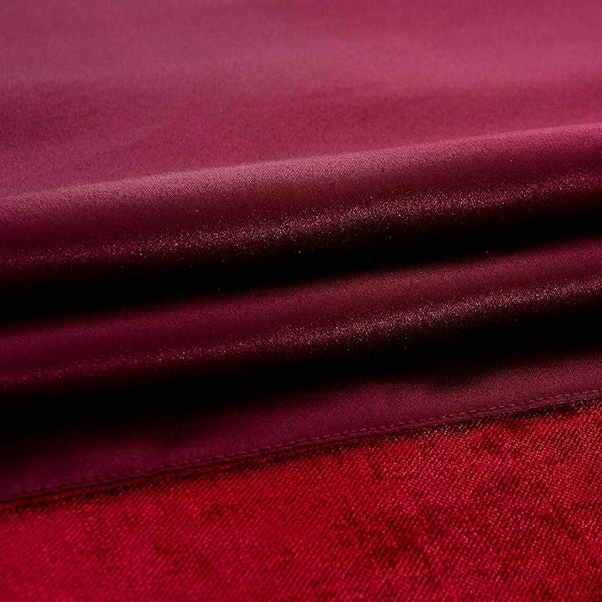 OSVINO Chenille Bed Runner Solid Breathable Modern Bedding Scarf Protection for Bedroom Hotel, Red 210X50cm for 150cm Bed