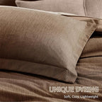 Monbix Full Size Comforter Set, Brown Bedding Comforter for Full Size Bed Set Reversible, Bedding Sets Full 7 Pieces, Cationic Dyeing Bed in a Bag with Comforter, Sheets, Pillowcases & Shams