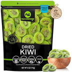 NUT CRAVINGS - Dried Kiwi Slices, Lightly Sweetened (6oz, 1 Pack) Tu Bishvat Favorite - Sweet Healthy Snack, Vegan, Kosher, Resealable Bag