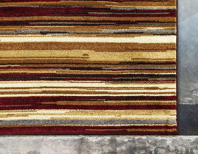 Unique Loom Barista Collection Area Rug - Icatu (2' 2" x 6' 1" Runner, Beige/ Brown)