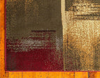Unique Loom Barista Collection Area Rug - Timor (5' 1" x 8' Rectangle, Multi/ Red)