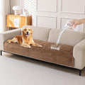 HAOMAIJIA Pet Couch Covers for Sofa Waterproof Couch Cover for Dogs Chenille Non Slip Sofa Covers Washable for 2 Cushion Couch Furniture Protector (Brown, 36.5" x 62" 1 Pack)