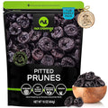 NUT CRAVINGS - Dried Prunes Pitted Unsweetened, Dry Plums No Sugar Added, Unsulphured (16oz, 1 LB) Tu Bishvat Favorite - Sweet Healthy Snack, Vegan, Kosher, Resealable Bag