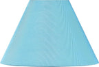 Aspen Creative 56032, Hardback Empire Transitional UNO Lamp Shade, Sky Blue, 4" Top x 10" Bottom x 7" Slant, Slip UNO 33mm