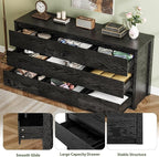 GarveeHome 9 Drawer Dresser for Bedroom, Wide Modern Chest of Drawers, Large Wood Dresser Wooden Storage Organizer for Living Room, Hallway Entryway