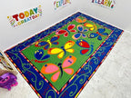 KIDCARPET.COM Learning On The Fly Rectangle Classroom Rug | Bordered Area Rug for Preschool Daycare Learning, 6' x 8'6"