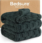 Bedsure GentleSoft King Size Blanket for Bed - Super Soft Cozy Blankets for Women Men Girls, Large Fuzzy Fleece Throw for Bedroom Decor, Dark Green,108x90 Inches