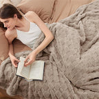 Bedsure GentleSoft California King Blanket for Bed - Super Soft Cozy Blankets for Women Men Girls, Large Fuzzy Fleece Throw for Bedroom Decor, Light Brown, 102x96 Inches