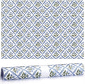 10 Sheets Drawer Liners for Dresser Scented Drawer Liners Non Adhesive Scented Paper for Fragrant Home Shelf Closet(Linen,Light Blue Pattern)