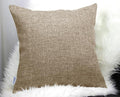 Aiking Home Woven Fine Faux Linen Throw Pillow Cover, Size 24"x24", Wheat