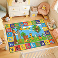 Upgrade Ultra Non Slip Kids ABC Rug for Kids Playroom – 2x3 Washable Alphabet Educational Learning Play Mat for Toddlers Baby, Colorful Carpet with Animals for Nursery, Classroom & Bedroom, 24"x40"