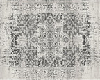 MICRODRY - Area Rug, Low-Profile Design for a Sleek, Bulk-Free Look. Machine Washable, Stain-Resistant, Skid-Resistant Backing, Ideal for Bedroom, Living Room, Kitchen, or Entryway, 8x10', Tara (Grey)