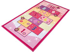 Booooom Jackson Hopscotch Kid Rug,40''x70'' Kids Preschool Rugs for3, 4, 5, 6, and 7 Year Olds,Rainbow Rug for Girls Bedroom and Kids playroom and Classroom
