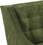 Poly & BARK Gus Lounge Chair in Distressed Green Velvet