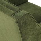 Poly & BARK Gus Lounge Chair in Distressed Green Velvet