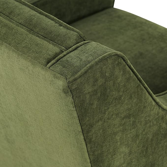Poly & BARK Gus Lounge Chair in Distressed Green Velvet