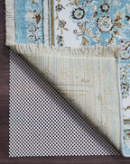 Veken 8x10 Ft Rug Pad Gripper for Hardwood Floors, Non Slip Grey Blue Rug Pads for Area Rugs, Thick Rug Grippers for Tile Floors, Under Carpet Anti Skid Mat, Keep Your Rugs Safe and in Place