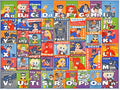 DC Super Friends Educational Kids Rug – ABC Alphabet, Emotions & Hero Traits Learning Mat – Social Skills Classroom, Playroom & Bedroom Carpet 8x10