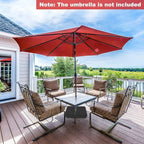 Giantex 200lbs Filled Umbrella Base with 2 Sandbags, Adjustable Knobs, All-Weather Cover, Fit for Poles up to 1.9", Large Outdoor Umbrella Stand Holder for Market Poolside Patio Table Umbrella