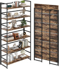 BHG Vintage Multifunctional Folding Bookshelf, No-Assembly Plant Stand Storage Rack Shelves for Home Office