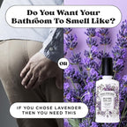 Poo-Pourri Before-You-Go 8oz Air & Toilet Freshener Lavender Vanilla Spray – Instantly Works to Trap Bathroom Odor – Plant Based Ingredients & Essential Oils – with Lavender, Vanilla & Citrus