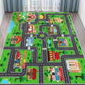 Kids Carpet Car Play Rug, City Life Traffic Road Kids Rug Playmat,Non Slip Children Educational Game Car Mat Area Rug for Playroom Baby Toddler Boys Bedroom Classroom (118X78.7 INCH, Style 1)