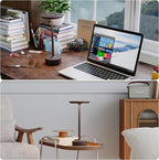 1 Pack Rechargeable Table Lamps Cordless, Portable 5000mAh Outdoor Table Light, 3 Color Stepless Dimming LED Table Lamp with Memory Function, for Home/Dinner/Patio/Restaurant.(Rust)