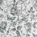 Drawers Liner Contact Paper for Dresser Peel and Stick Wallpaper Sketched Design 15.7x787.4in Self Adhesive Removable Green Maroon Rose Floral Butterfly Vintage Cabinet Shelf Renter Friendly