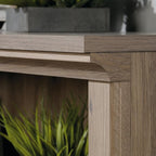 Sauder 2 Tier Book Shelf Wooden Bookcase Multipurpose Bookshelf for Home Office, Living Room, in Salt Oak