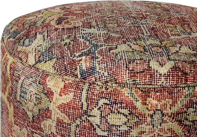 Loloi II Collection LPFLAY2 Spice 18" W x 18" D x 20" H Pouf