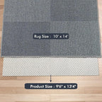 Non Slip Area Rug Pads Non Skid Rug Gripper 10x14 Feet Extra Thick Pad Anti-Slip Carpet Rug Mats for Hardwood Surface Floors, Keep Rugs Safe and in Place (10 x 14 Ft)