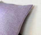Aiking Home Woven Fine Faux Linen Throw Pillow Cover, Size 12"x24", Lavender