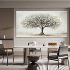 AIXMGSJS Canvas Wall Art Decor Tree of Life Wall Art Modern Large Black and White Wall Art Prints Canvas Art Decor Large Artwork for Walls Pictures for Living Room Home Office Wall Decor 29"X58"