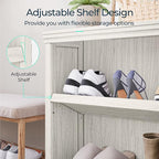 LINSY HOME 2-Tier Bookcase and Bookshelf, Small Wood Display Storage Shelves Farmhouse Bookshelf for Home Office, Living Room, Bed Room - White Oak