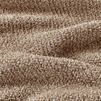CozeCube Super Soft Fullfy Microfiber Reversible Knitted Blankets, Warm Cozy Fuzzy Plush Throw, Dark Brown and White Melange Throw Blanket for Couch Bed Sofa, 50" x 60"