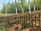 ARIFARO Metal Garden Fence 18" H x 22" W (5 Pack, Length 9.16 ft) Decorative Fencing, No Dig Border Fencing for Outdoor Patio Yard Flower Bed Animal Barrier