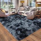 Rugs for Living Room 6x9, Soft Shaggy Modern Shag Area Rug for Bedroom, Upgrade Non-Slip Plush Fluffy Carpet for Kids Boys Girls Room Home Decor Aesthetic, Blue Grey