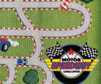 KIDCARPET.COM Race Track Play Mat Rug | Interactive Activity Carpet for Preschool Playroom Toy Car Track, 7'6" x 12'