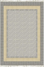 Kilim Rug 8x11 Area Rug Beige & Black Cotton Dhurrie Oriental Thick 0.19 inches Stone Easy Washable Rug Hand Wash Cotton Carpet Flatweave Rug Indoor Outdoor Rugs for Living Room, Bedroom
