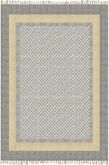 Kilim Rug 10x18 Area Rug Beige & Black Cotton Dhurrie Oriental Thick 0.19 inches Stone Easy Washable Rug Hand Wash Cotton Carpet Flatweave Rug Indoor Outdoor Rugs for Living Room, Bedroom