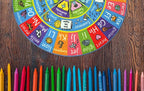 KC Cubs Educational Kids Rug – ABC Alphabet, Seasons, Months & Days Learning Mat – Soft Interactive Carpet for Classroom, Playroom & Bedroom 3x3 Round