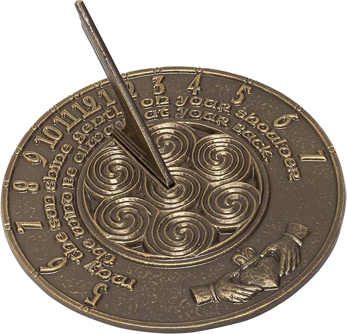 Whitehall 00777 Claddagh Sundial in French Bronze